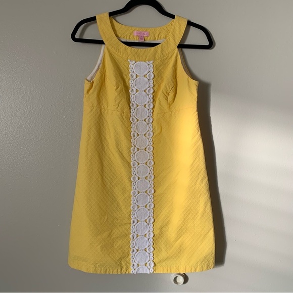 Lilly Pulitzer Jacqueline Lace Trim Shift Dress - Picture 1 of 6